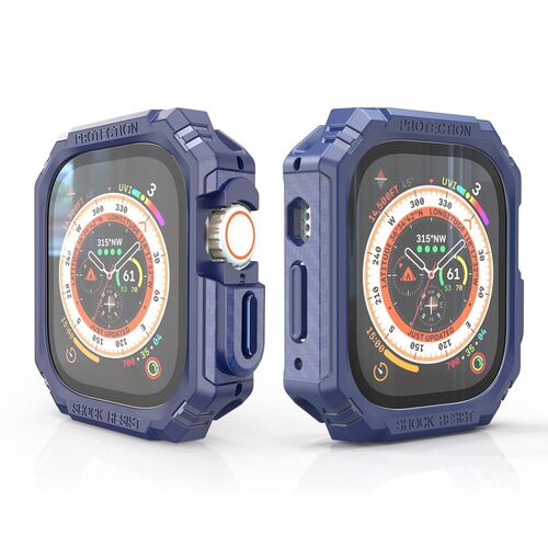 F�r Apple Watch Ultra 1 + 2 49mm Shockproof H�lle Cover Case PC / TPU 