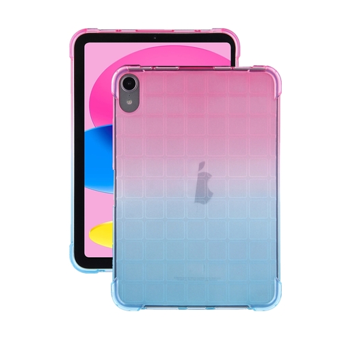 F�r Apple iPad 10th Gen 10.9 2022 Quadratische TPU H�lle Farbverlauf  