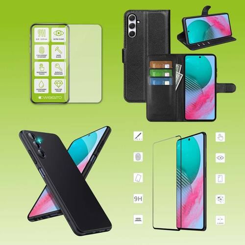 F�r Samsung Galaxy M54 5G Cover Handy Tasche Etuis TPU Hart Glas Panzer Folie AUSWAHL
