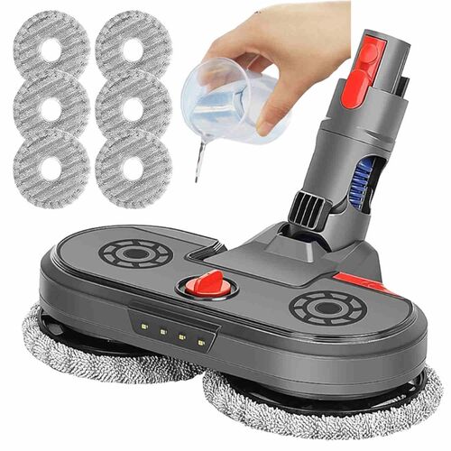 Elektrischer Wischaufsatz + Tank f�r Dyson V15 V11 V10 V8 V7 Staubsauger 6 Pads mit Becher