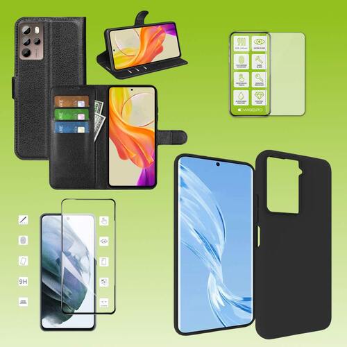 F�r HTC U23 Pro Cover Handy Tasche Etuis TPU Hart Glas Panzer Folie AUSWAHL