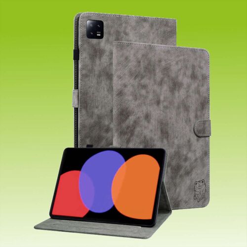 F�r Xiaomi Pad 6 / 6 Pro Kunstleder Sand Tiger Style Tablet Tasche