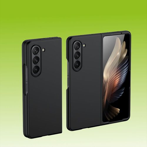 F�r Samsung Galaxy Z Fold5 5G Skin Schwarz Schutz Case Handy Tasche 