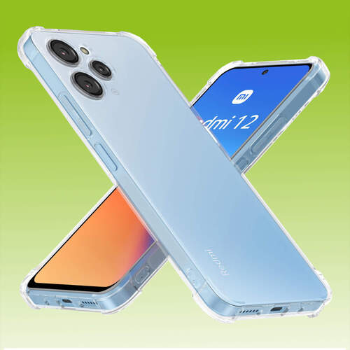 F�r Xiaomi Redmi 12 Cover Handy Tasche Etuis TPU Hart Glas Panzer Folie AUSWAHL 