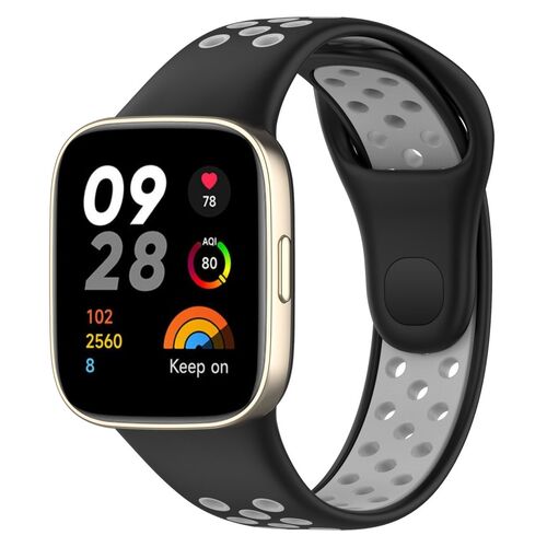Zweifarbiges Sport Silikon Band f�r Xiaomi Redmi Watch 3 Ersatz Band 