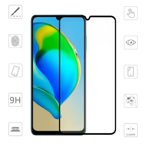 F�r ZTE Blade V41 Smart 2x 3D Premium 0,3 mm H9 Hart Glas Schwarz Folie Schutz H�lle Zubeh�r Neu