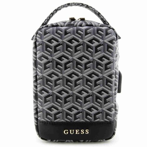 Guess Universelle Tasche Tragetasche Umhngetasche GCube Stripe Black