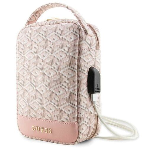 Guess Universelle Tasche Tragetasche Umh�ngetasche GCube Stripe Pink