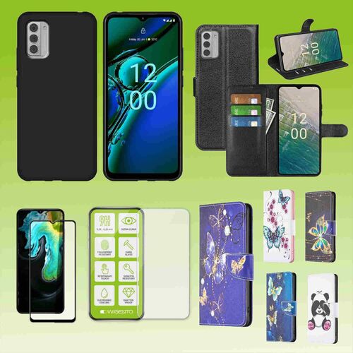 F�r Nokia G42 Cover Handy Tasche Etuis TPU Hart Glas Panzer Folie AUSWAHL