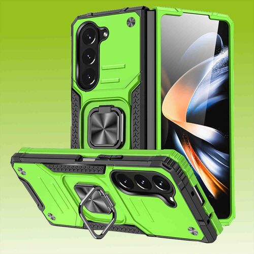 F�r Samsung Galaxy Z Fold5 5G Armor Magnet Ring Cover Handy H�lle Neu 
