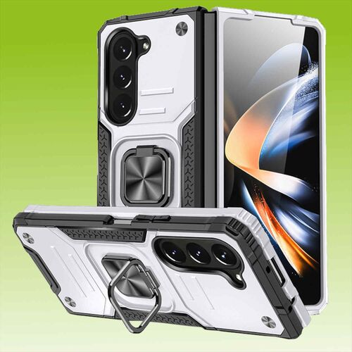 F�r Samsung Galaxy Z Fold5 5G Armor Magnet Ring Cover Handy H�lle Neu 