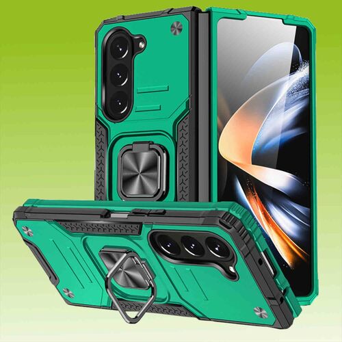 F�r Samsung Galaxy Z Fold5 5G Armor Magnet Ring Cover Handy H�lle Neu 