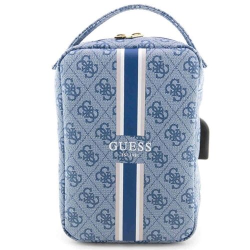 Guess Universell Tablet Tasche Umhngetasche 4G Printed Stripes Blau