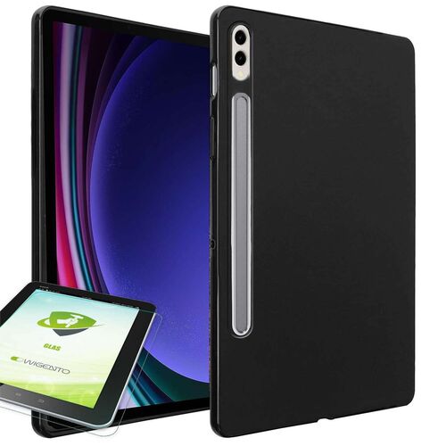 F�r Samsung Galaxy Tab S10 Plus / S9 Plus FE H�lle + H9 Hart Glas