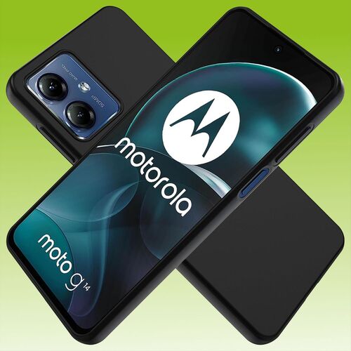 F�r Motorola Moto G14 Cover Handy Tasche Etuis TPU Hart Glas Panzer Folie AUSWAHL 