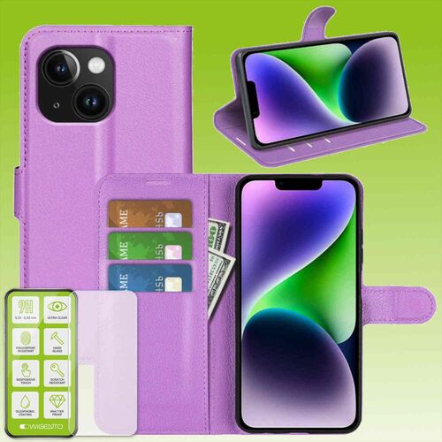 F�r Apple iPhone 15 Cover Handy Tasche Etuis TPU Hart Glas Panzer Folie AUSWAHL 