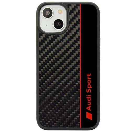 Audi Apple iPhone 14 Schutzh�lle Tasche Case Cover Carbon Faserstreifen