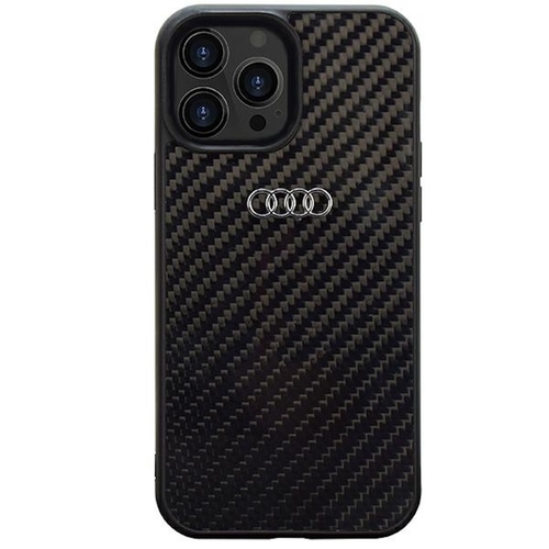 Audi Apple iPhone 14 Pro Schutzh�lle Tasche Cover Carbon Faser Schwarz