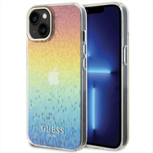 Guess Apple iPhone 15 Schutzh�lle Cover H�lle Mirror Disco Mehrfarbig