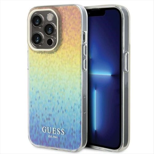 Guess Apple iPhone 15 Pro Schutzh�lle Cover Mirror Disco Mehrfarbig