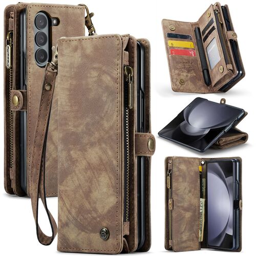 F�r Samsung Galaxy Z Fold5 5G CaseMe Handy Tasche Kunstleder H�lle 