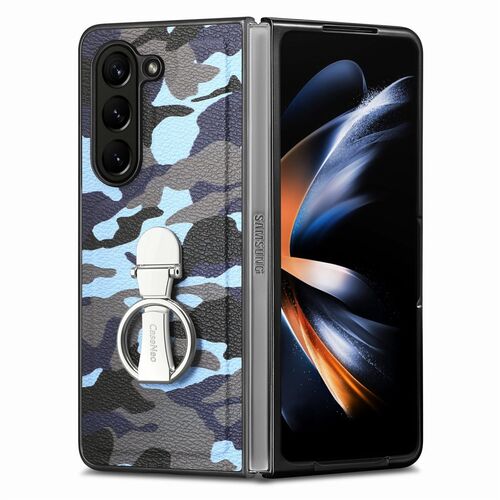 F�r Samsung Galaxy Z Fold5/Flip5 5G Camouflage Schutzh�lle + Ringhalter 