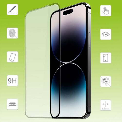 Für Apple iPhone 15 Pro Max 2x 3D Premium 0,3 mm H9 Hart Glas Schwarz Folie  Schutz Hülle Zubehör Neu