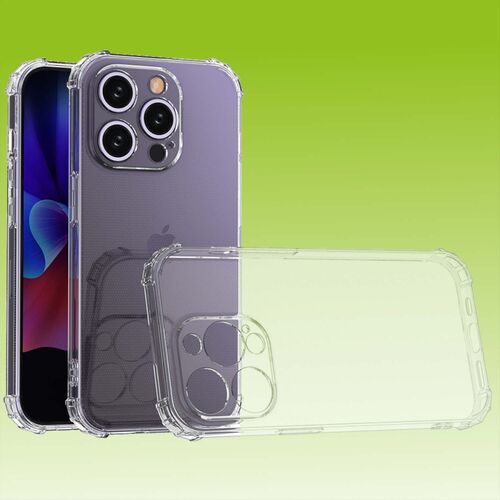 F�r Apple iPhone 15 Pro Schock TPU Schutz HandyH�lle Case Transparent