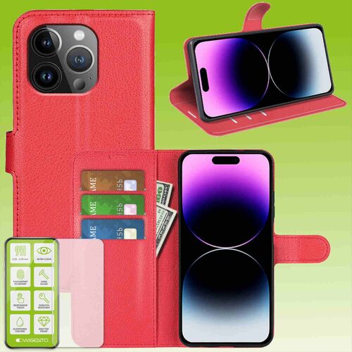 F�r Apple iPhone 15 Pro Max Cover Handy Tasche Etuis TPU Hart Glas Panzer Folie AUSWAHL 