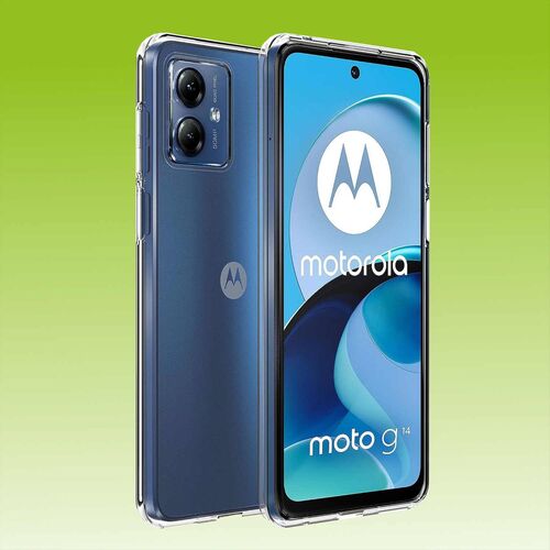Für Motorola Moto G14 Silikon TPU Transparent Handy Tasche Hülle Case