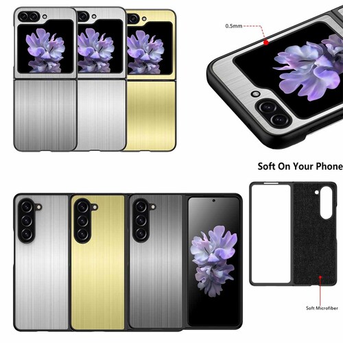 F�r Samsung Galaxy Z  Fold5/Flip5 5G Edelstahl Schutzh�lle Shockproof 