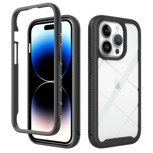 Fr Apple iPhone 15 Pro Schock robuste TPU / PC verstrkte Rnder Case