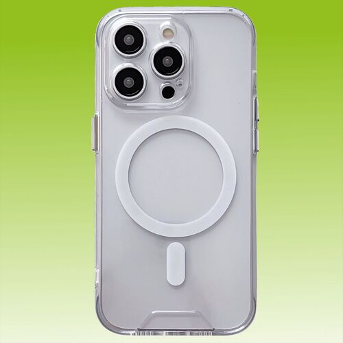 F�r Apple iPhone 15 Pro MagSafe Magnetic TPU Transparent Handy H�lle
