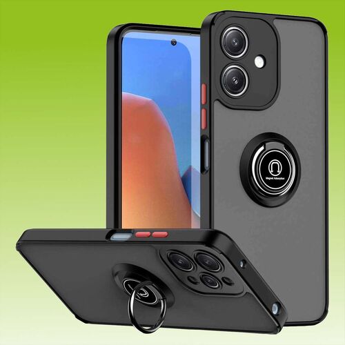 F�r Motorola Moto G14 TPU / PC Design Ring Magnet Handy Tasche H�lle