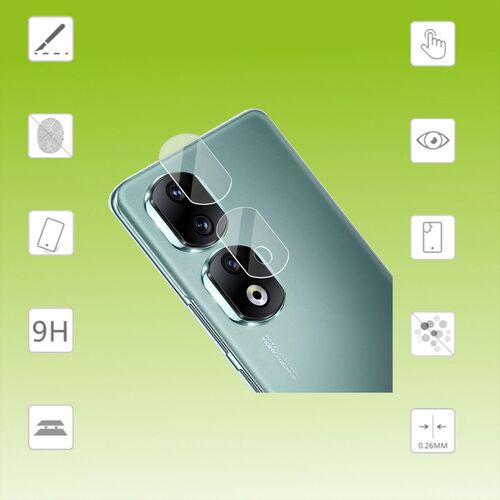 F�r Honor 90 Pro 5G 9H Back Kamera Schutz Hart Glas Cover Transparent