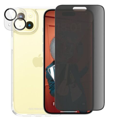Fr Apple iPhone 15 Plus PanzerGlass Privacy 3-in-1 Protec Pack Schutz