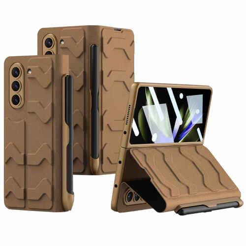 F�r Samsung Galaxy Z Fold5 sto�feste Kunstleder H�lle Stifthalterung