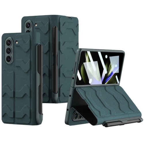 F�r Samsung Galaxy Z Fold5 sto�feste Kunstleder H�lle Stifthalterung