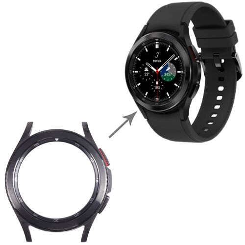 F�r Samsung Galaxy Watch 4 Classic 42mm SM-R880 LCD Rahmen Bezel Ersatzteil Reparatur Schwarz 