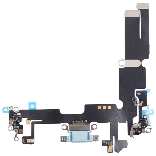 F�r Apple iPhone 14 Plus Ladebuchse Charging Port Flex Kabel Blau
