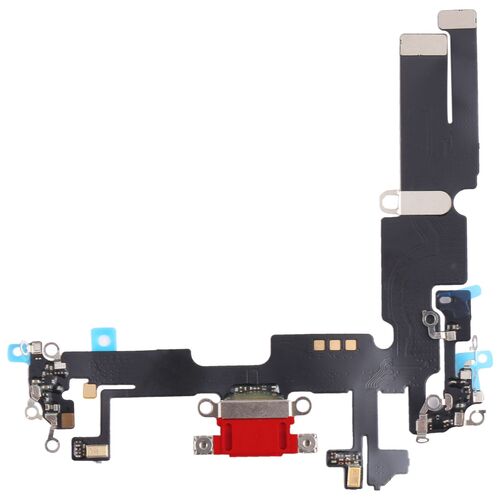 F�r Apple iPhone 14 Plus Ladebuchse Charging Port Flex Kabel Rot