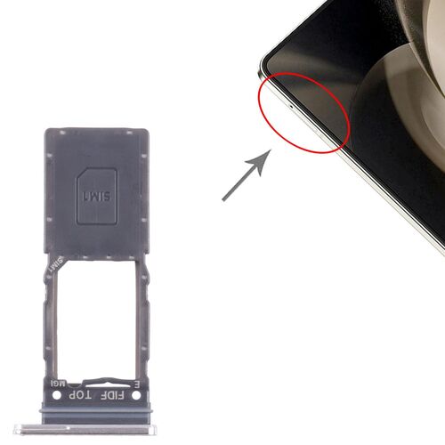 F�r Samsung Galaxy Z Fold5 SM-F946 SIM Kartenhalter Silber Ersatzteil