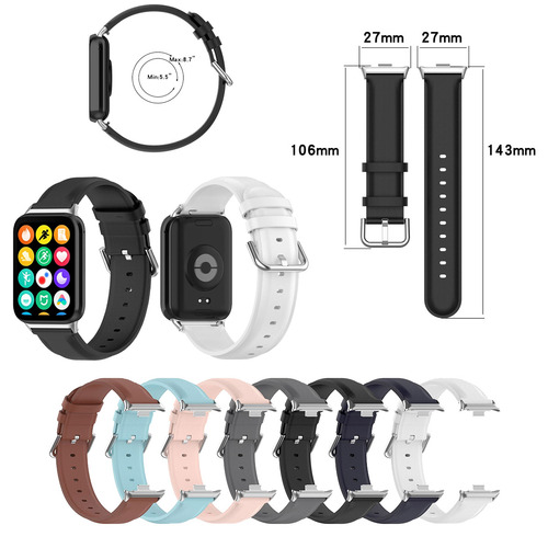 F�r Xiaomi Smart Band 9 Pro / 8 Pro / Redmi Watch 5 / 4 Kunstleder Watch Armband
