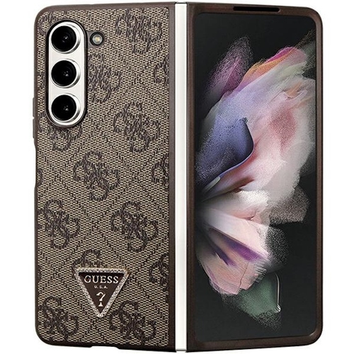 Guess Samsung Galaxy Z Fold5 H�lle Case 4G Diamond Triangle Braun