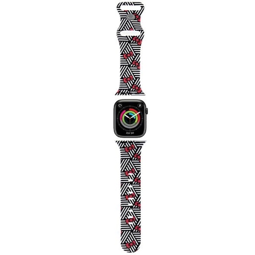 Hello Kitty Apple Watch Band f�r 38 / 40 / 41mm Schleifen und Streifenmuster