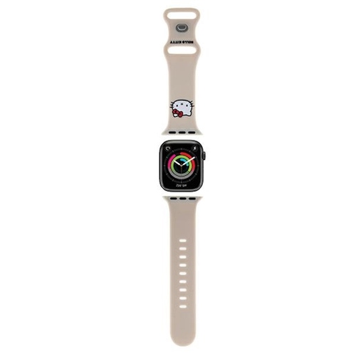 Hello Kitty Apple Watch Band f�r 38 / 40 / 41mm Silikon mit Kitty Head Muster