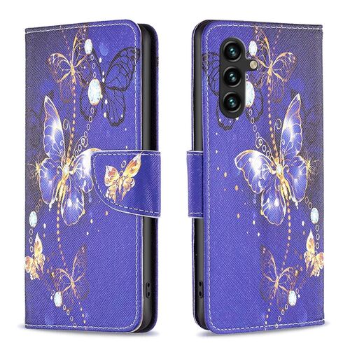 Fr Samsung Galaxy A15 Kunstleder Handy Tasche Hlle Book Motiv 2 Case
