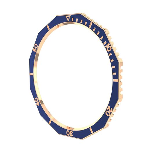 F�r Samsung Galaxy Watch 6 Classic 43mm L�nettenring Blau / Rose Gold