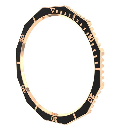 F�r Samsung Galaxy Watch 6 Classic 47mm L�nettenring Schwarz Rose Gold