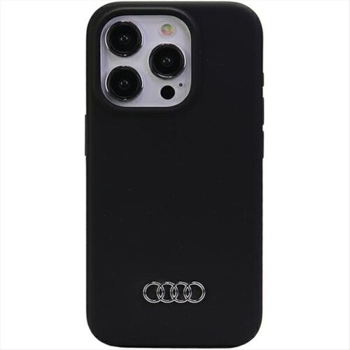 Audi Silicone Case f�r Apple iPhone 15 Pro Schutzh�lle Schwarz